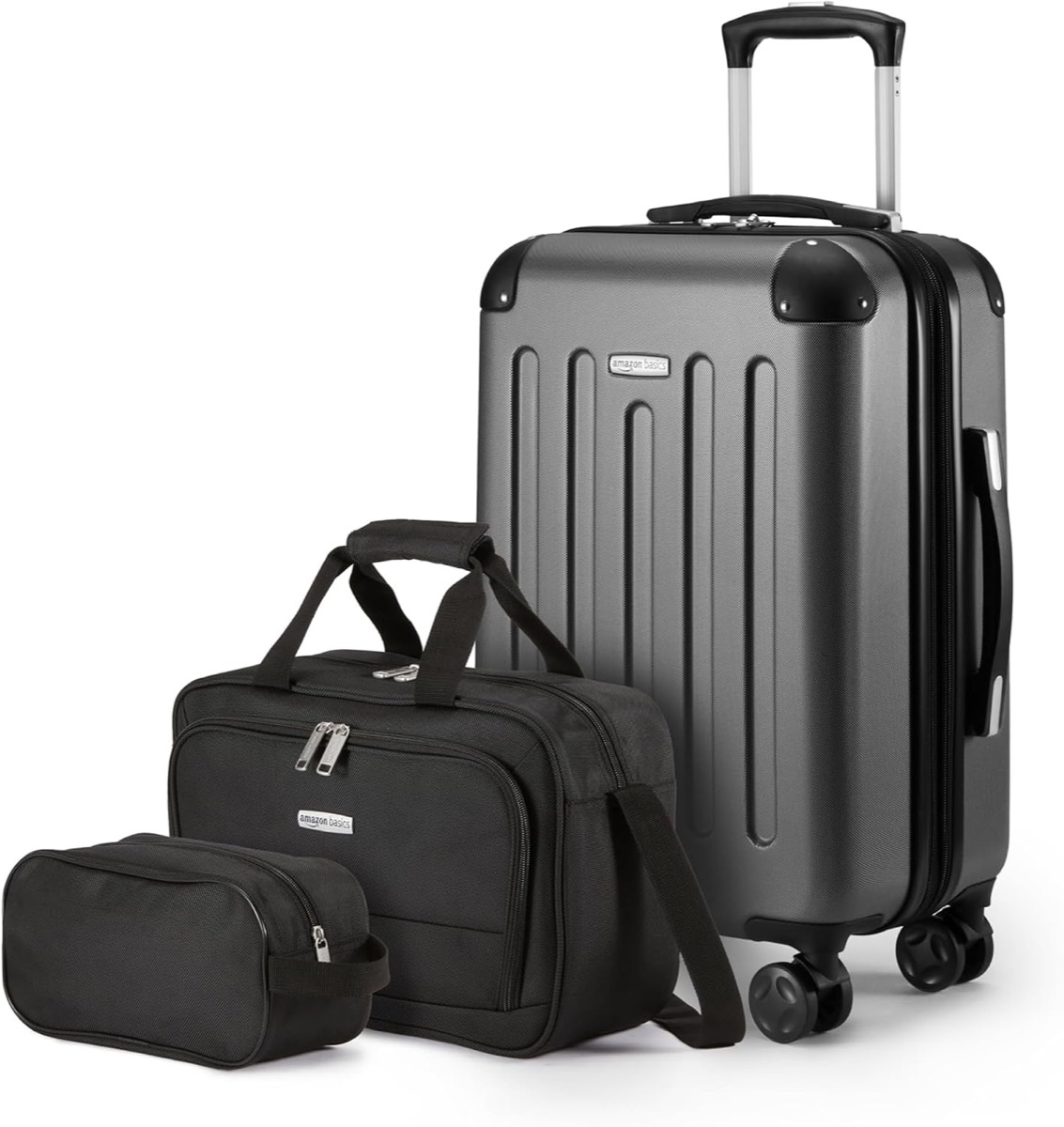 Amazon Basics 15" Tote Bag (from Luggage Set), personal item bag, 15 by 9.7 by 5.7 inches
