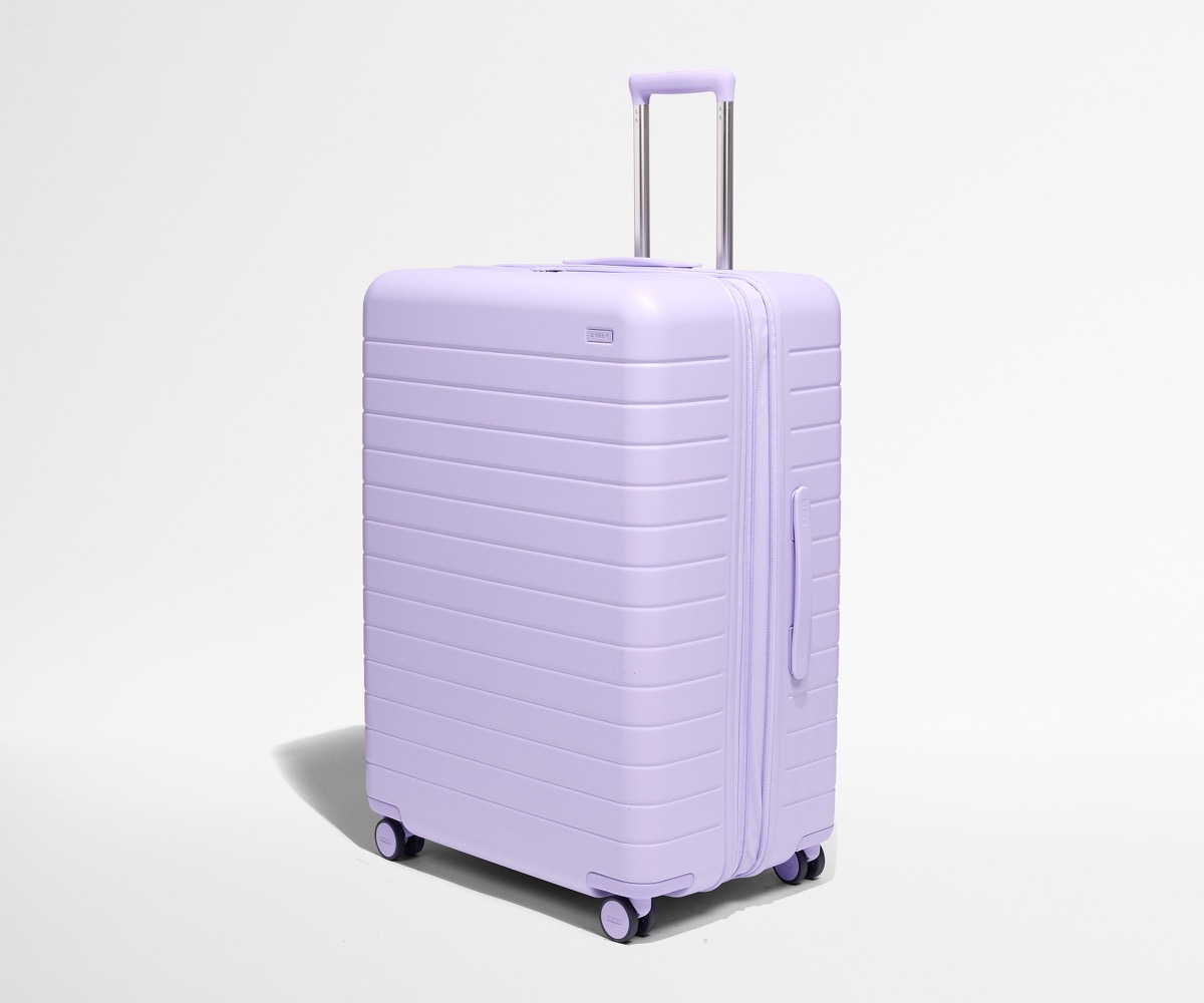 Away The Large Flex, checked suitcase, 29 by 20.5 by 12.5 inches