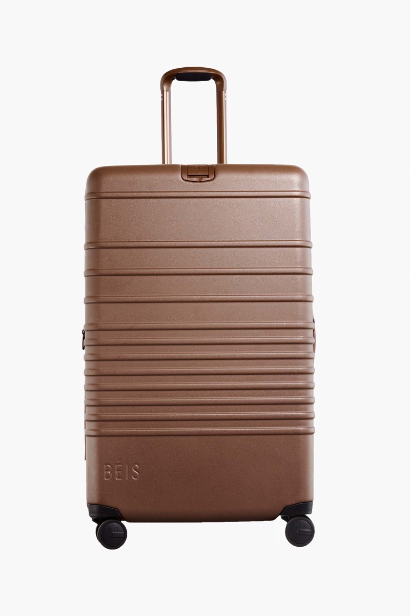 Béis The Large Check-In Roller, checked suitcase, 31.3 by 19.6 by 12.6 inches