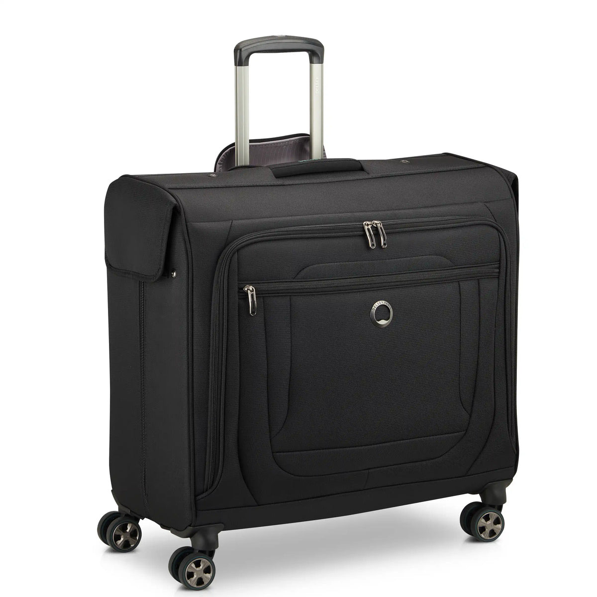 Delsey Paris Helium DLX Large Rolling Garment Bag, checked suitcase, 23.75 by 23 by 11.5 inches