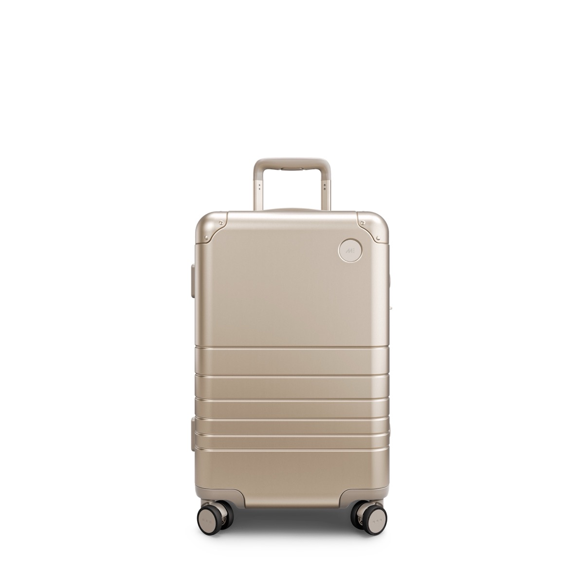 Monos Aluminum Carry-On Plus, carry-on suitcase, 23 by 15 by 9.5 inches