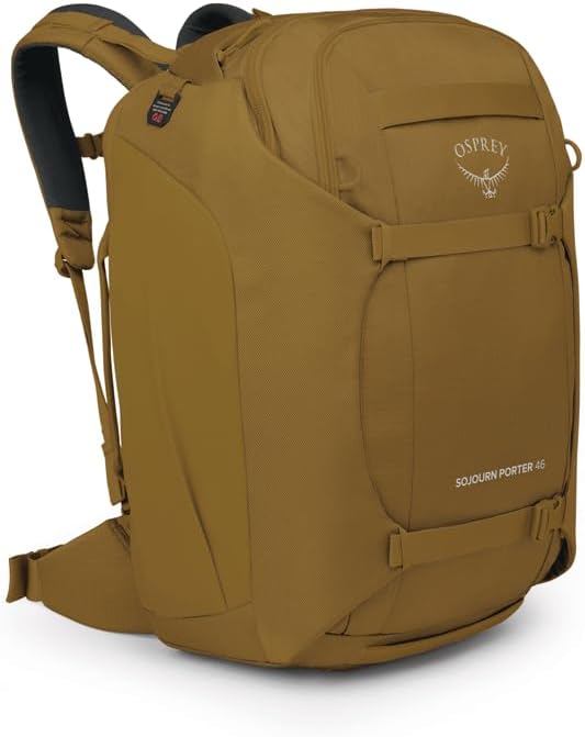 Osprey Sojourn Porter 46 Travel Pack, carry-on suitcase, 21.5 by 14 by 9 inches