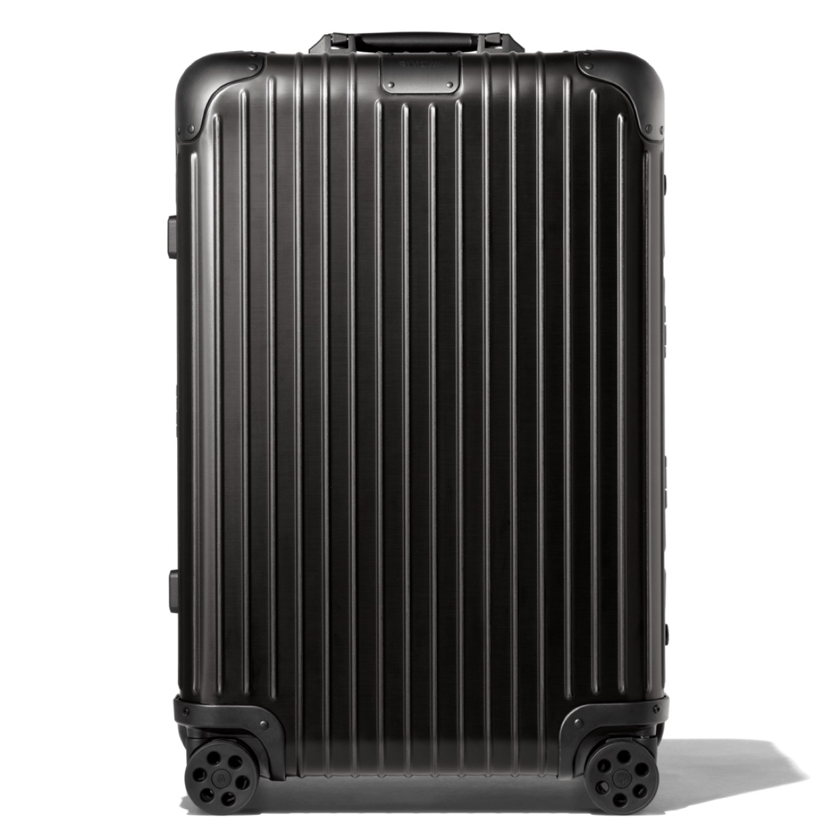 Rimowa Original Check-In M, checked suitcase, 26.4 by 17.8 by 9.5 inches
