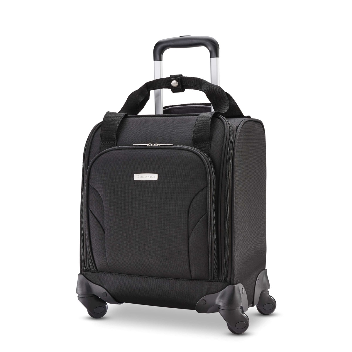 Samsonite Spinner Underseater with USB Port, personal item bag, 16.5 by 13.8 by 9 inches