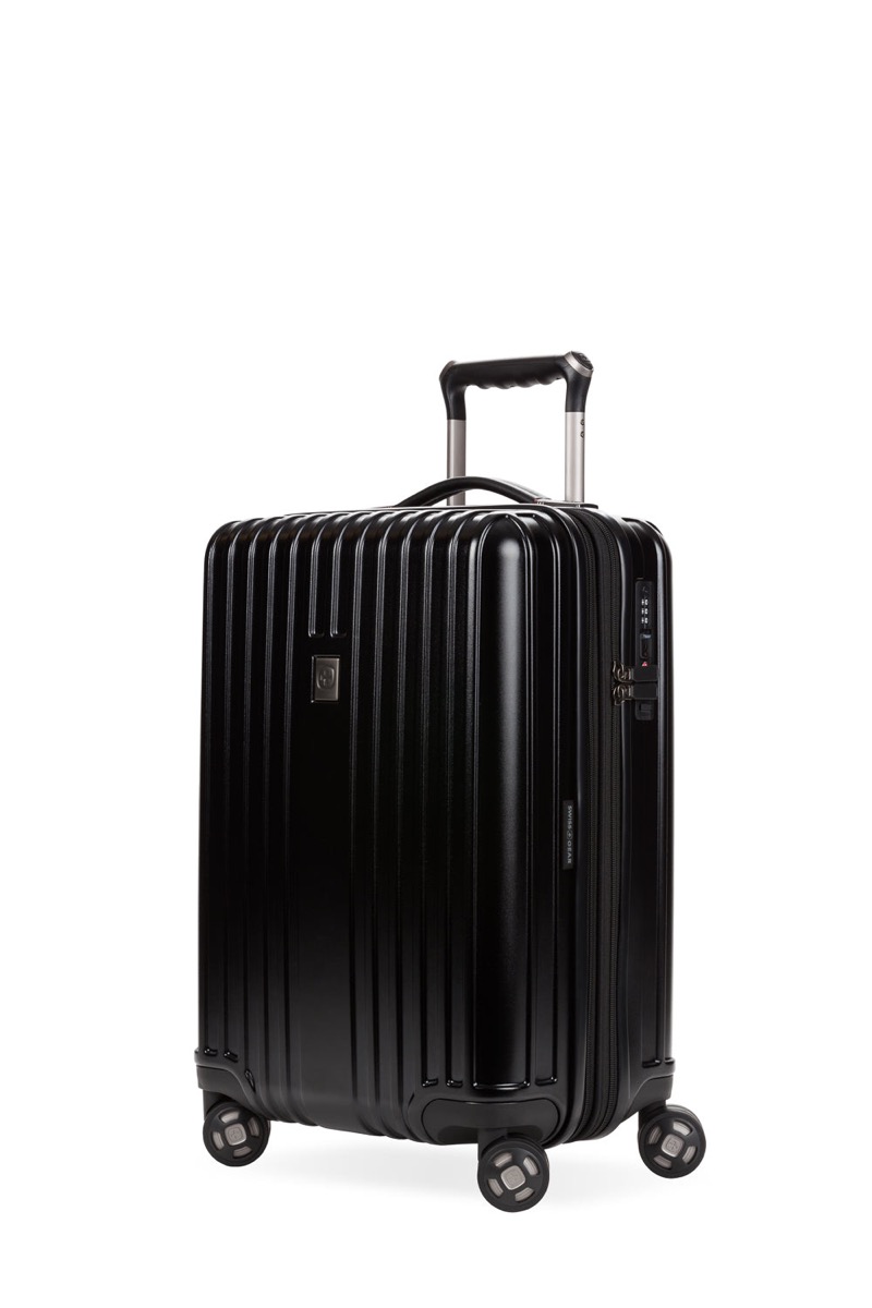SwissGear Ridge Carry-On Spinner, 20 Inch, carry-on suitcase, 22 by 14.75 by 9.5 inches