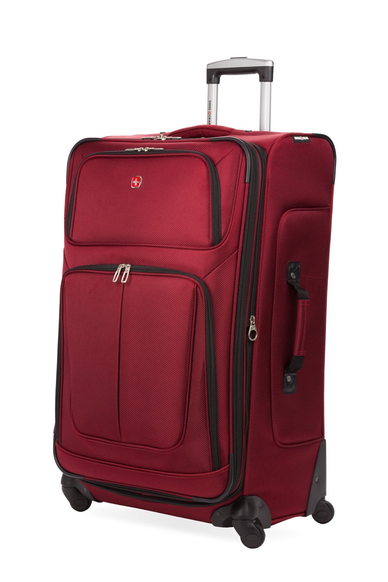 SwissGear Sion Large Checked Spinner, 29 Inch, checked suitcase, 30 by 18.5 by 12.5 inches