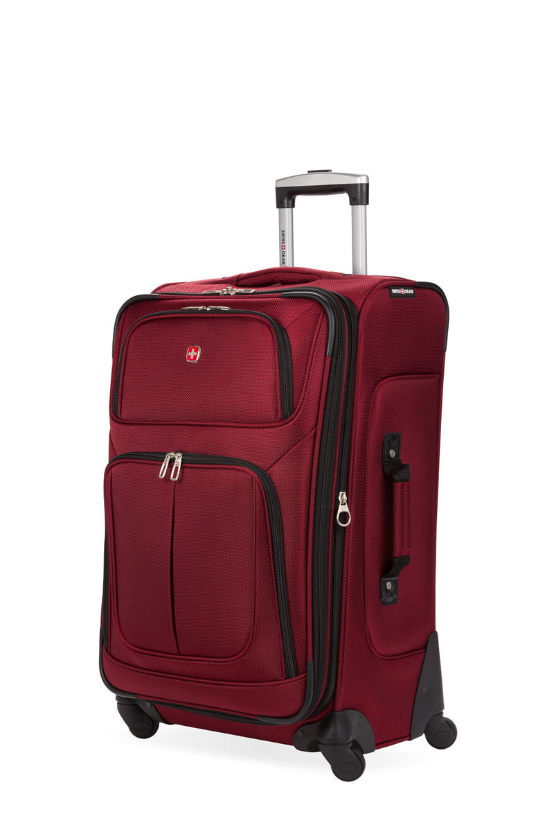 SwissGear Sion Medium Checked Spinner, 26 Inch, checked suitcase, 26.25 by 16.75 by 11 inches