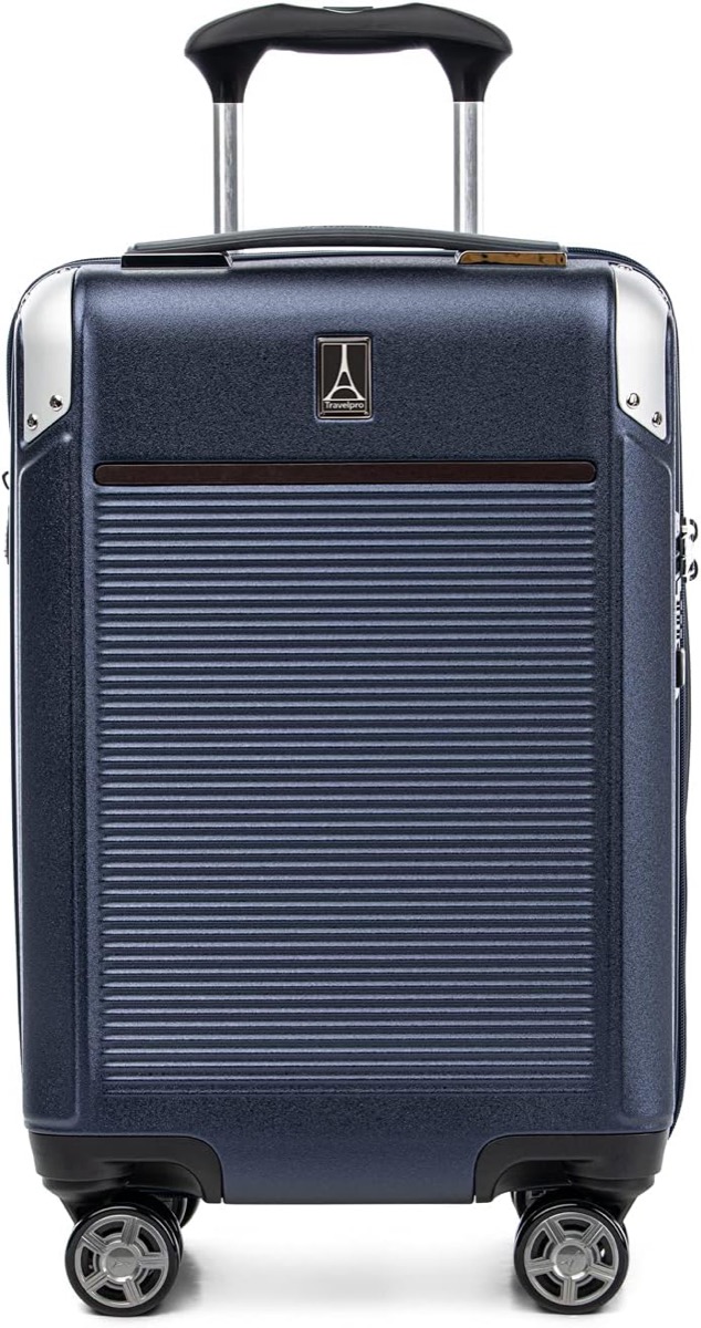 Travelpro Platinum Elite Hardside Carry-On Expandable Spinner, carry-on suitcase, 23 by 14.5 by 9.5 inches