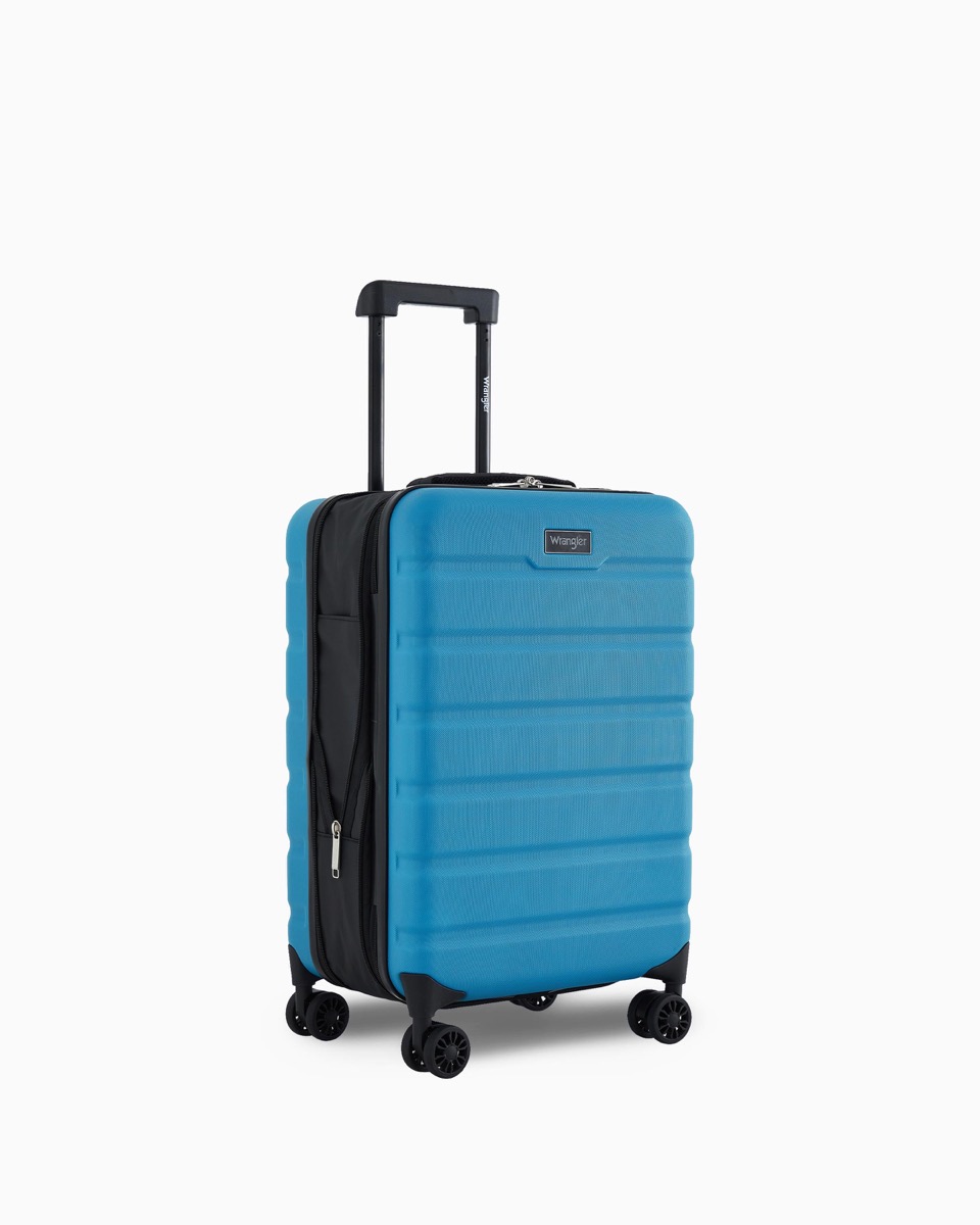 Wrangler Compact-to-Carry 22" Carry-On, carry-on suitcase, 22 by 14.2 by 6 inches