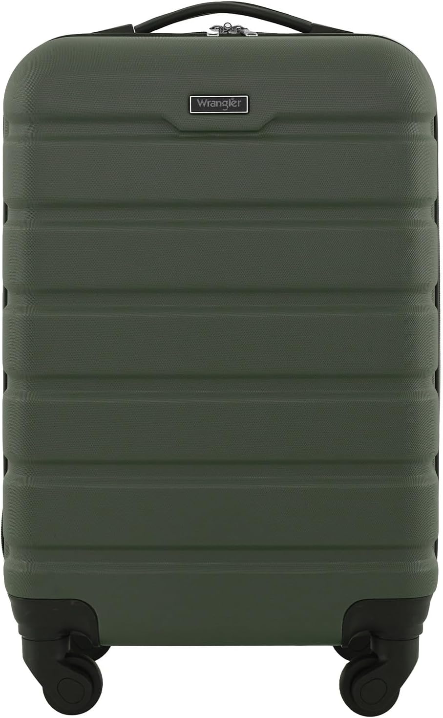 Wrangler Hardside Spinner Carry-On Luggage (sold as 20-Inch, 21.5-Inch or 22-Inch depending on color), carry-on suitcase, 22 by 14 by 9.5 inches